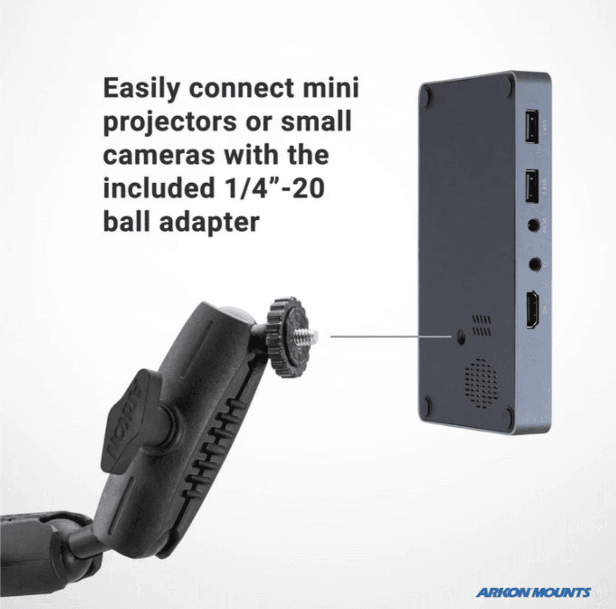 Arkon Remarkable Creator™ Cookie Decorators Mount for Phones and Pico Projectors with TEAL Pole