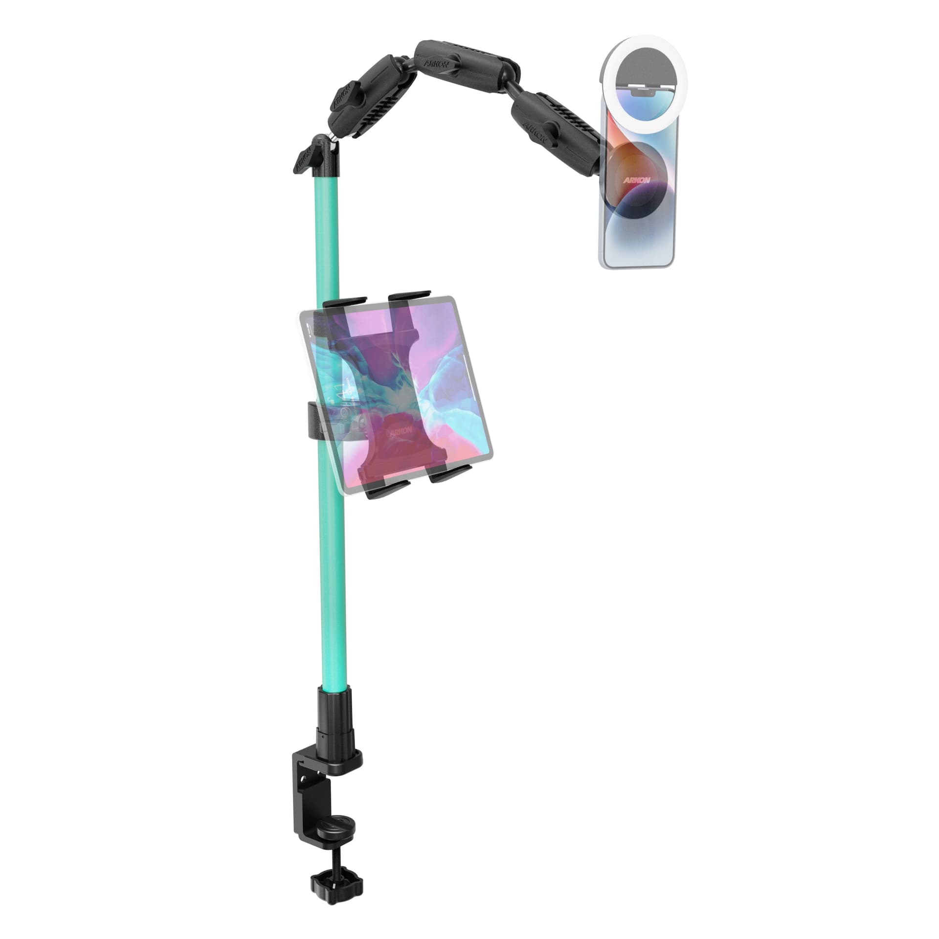 Arkon Remarkable Creator™ Pro+Plus Clamp Mount - MagSafe Compatible - Teal
