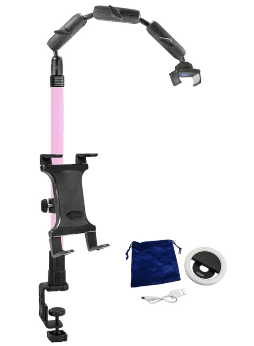 Arkon Remarkable Creator™ Pro+Plus Clamp Mount with Pink Extension Pole
