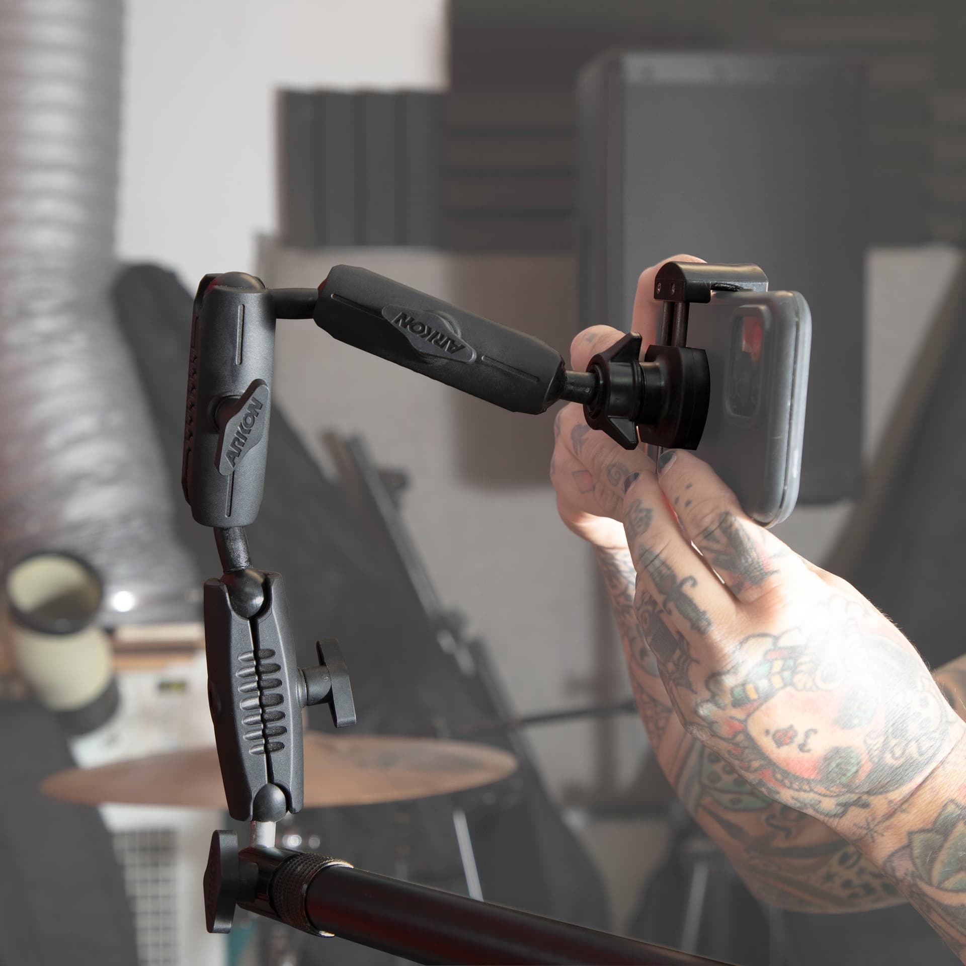 Arkon Remarkable Creator™ Pro Stand with Clamp Base for Phone or Camera - Teal