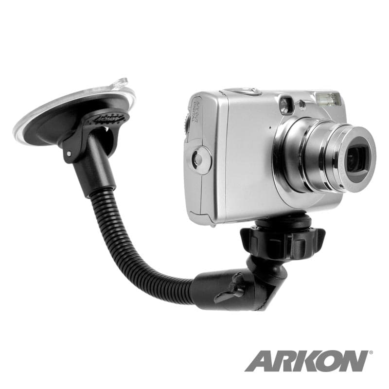 Arkon 8.5in Windshield Gooseneck Mount for Cameras