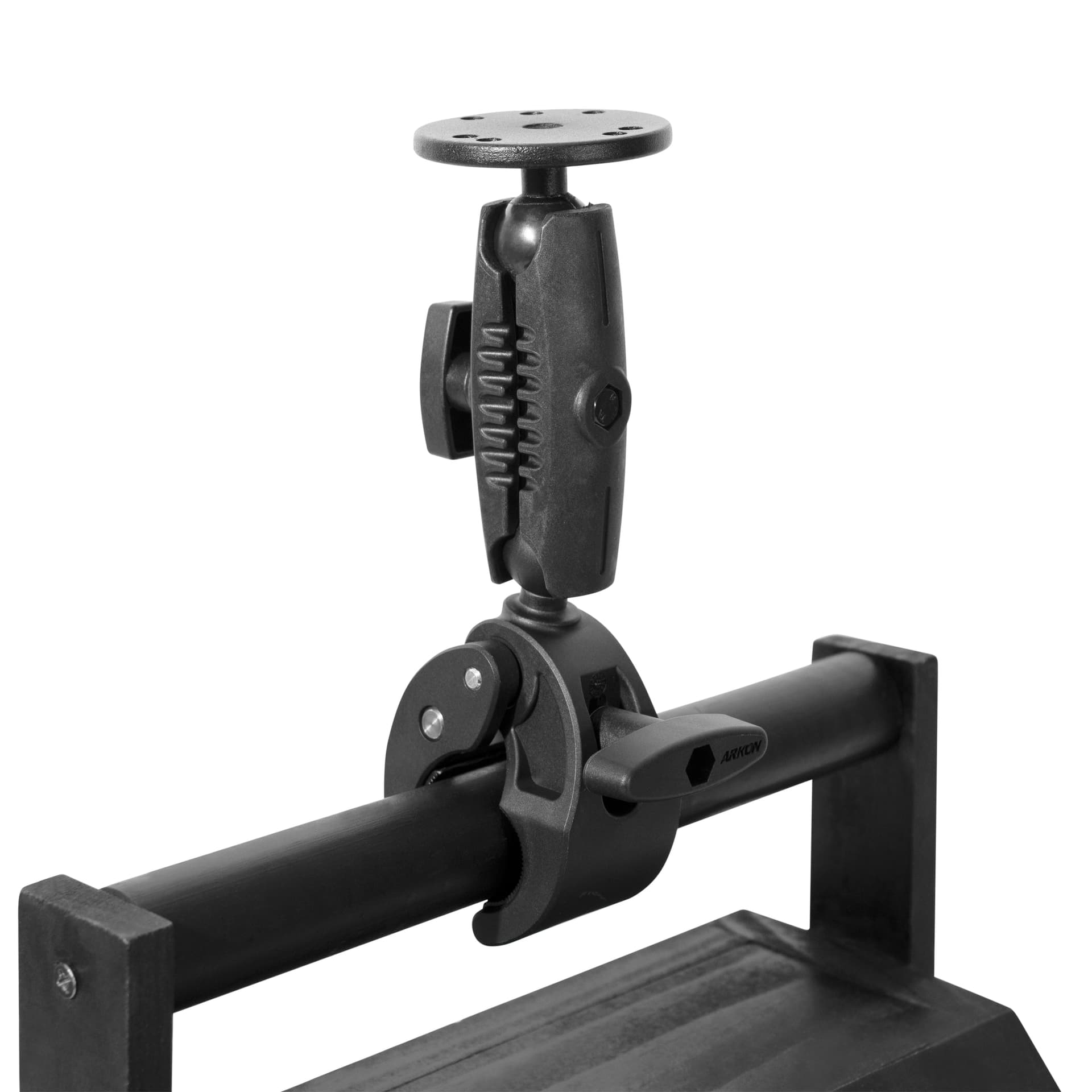 Arkon RoadVise® Clamp Mount with Metal Circular Mount Plate - Image 2