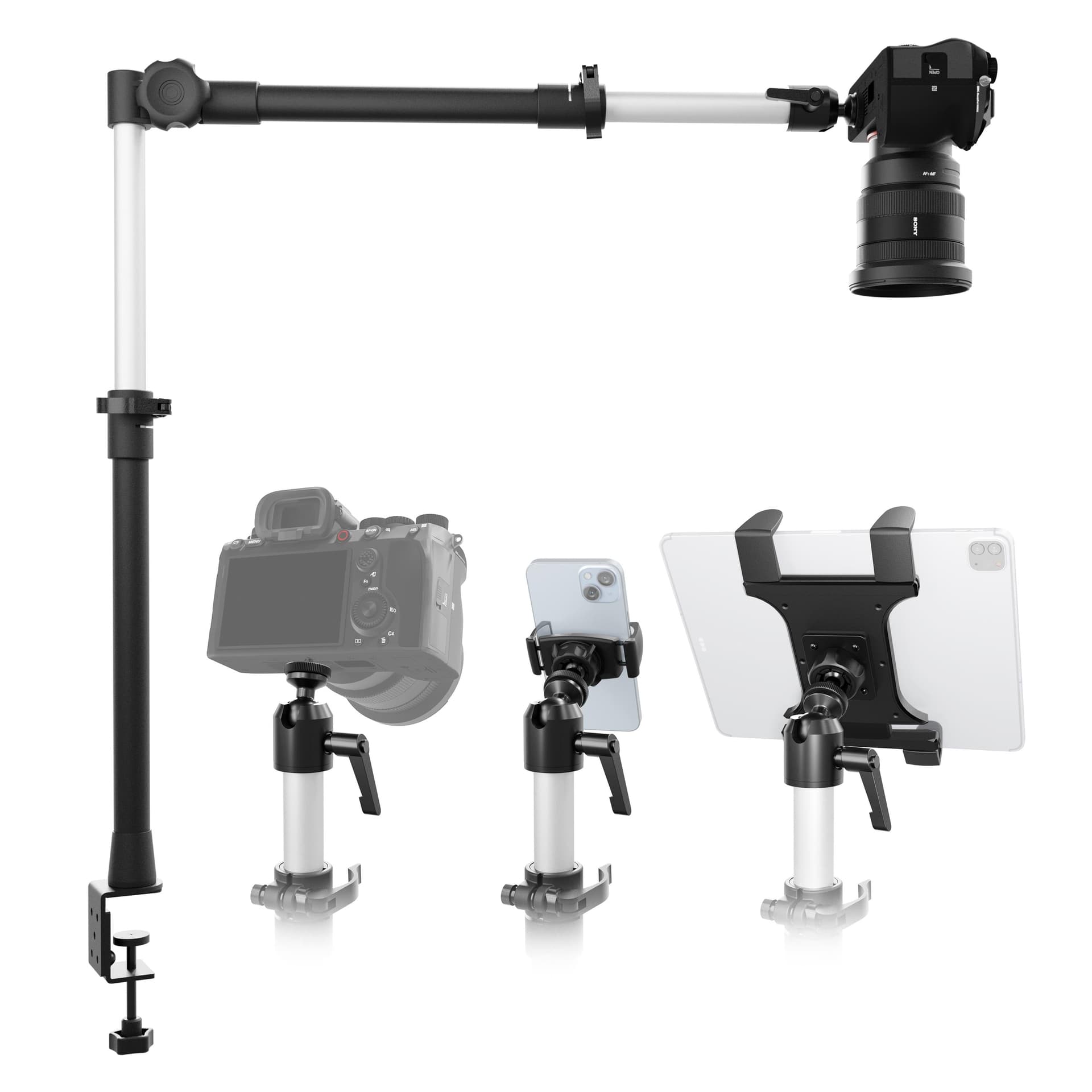 Arkon Clamp Stand for DSLR Camera, Tablet, or Phone