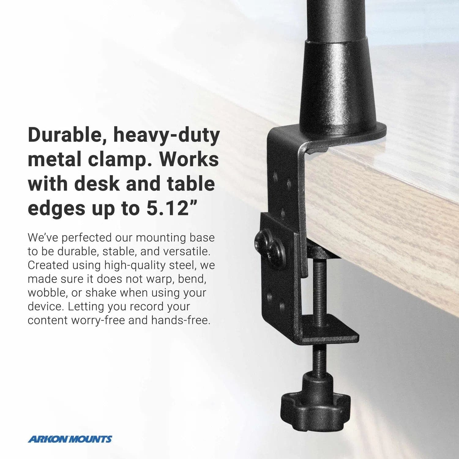 Arkon Clamp Stand for DSLR Camera, Tablet, or Phone