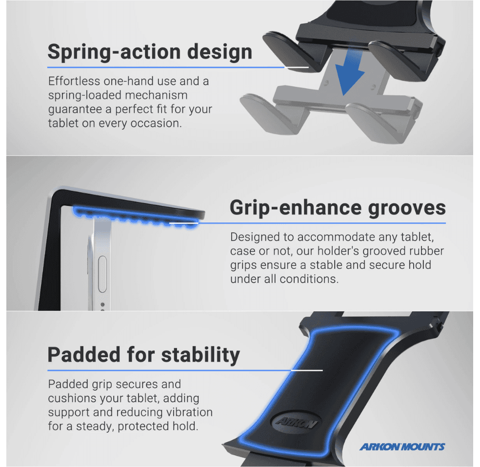 Arkon Clamp Stand for DSLR Camera, Tablet, or Phone