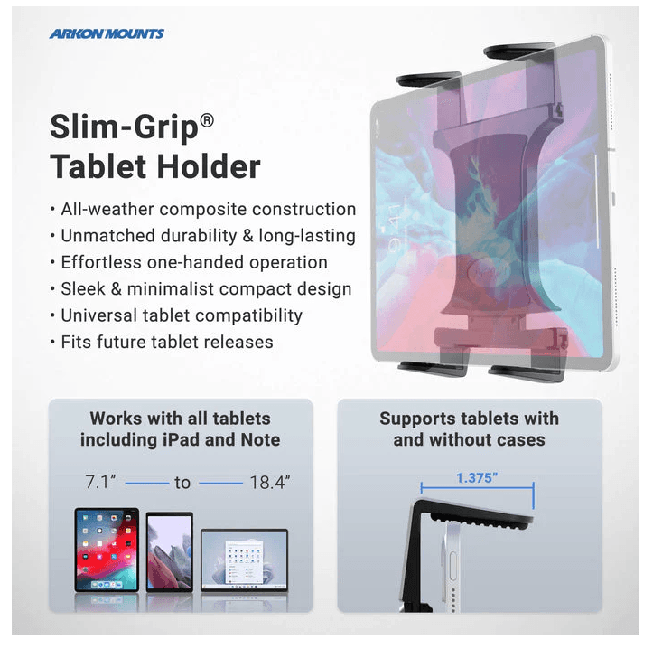 Arkon Clamp Stand for DSLR Camera, Tablet, or Phone