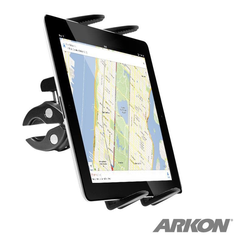Arkon Slim-Grip® Tablet Clamp Mount for Stationary Bicycle, Treadmill, Elliptical, Spin Bike