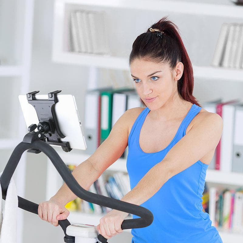 Arkon Slim-Grip® Tablet Clamp Mount for Stationary Bicycle, Treadmill, Elliptical, Spin Bike