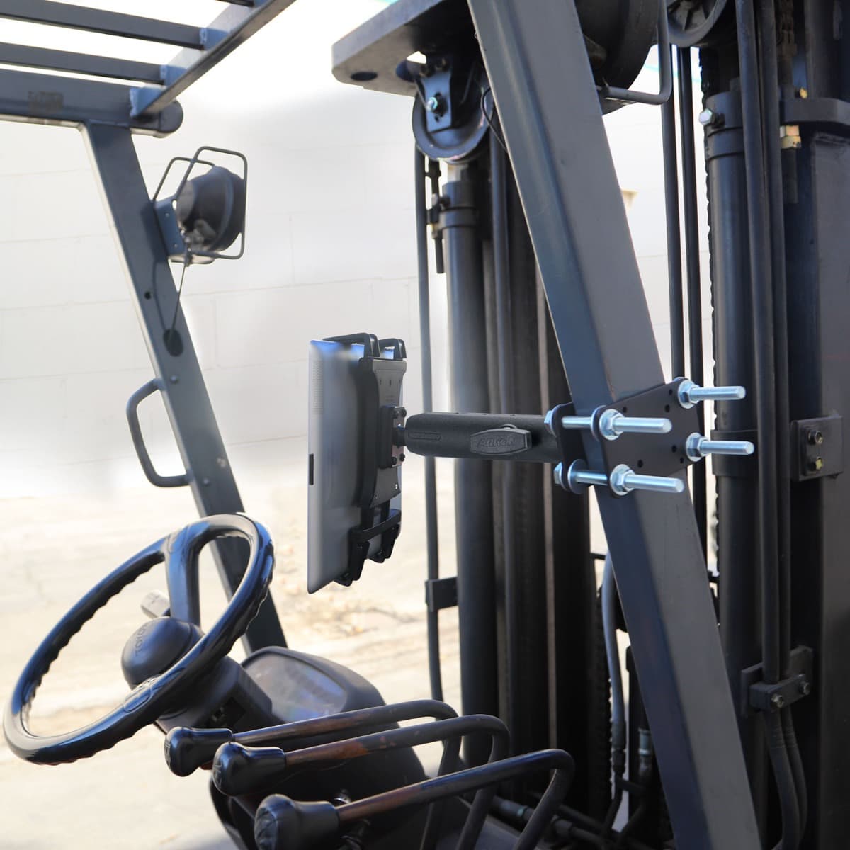 Arkon 7.25 inch Metal Robust Forklift Front Guard Slim-Grip® Tablet Mount