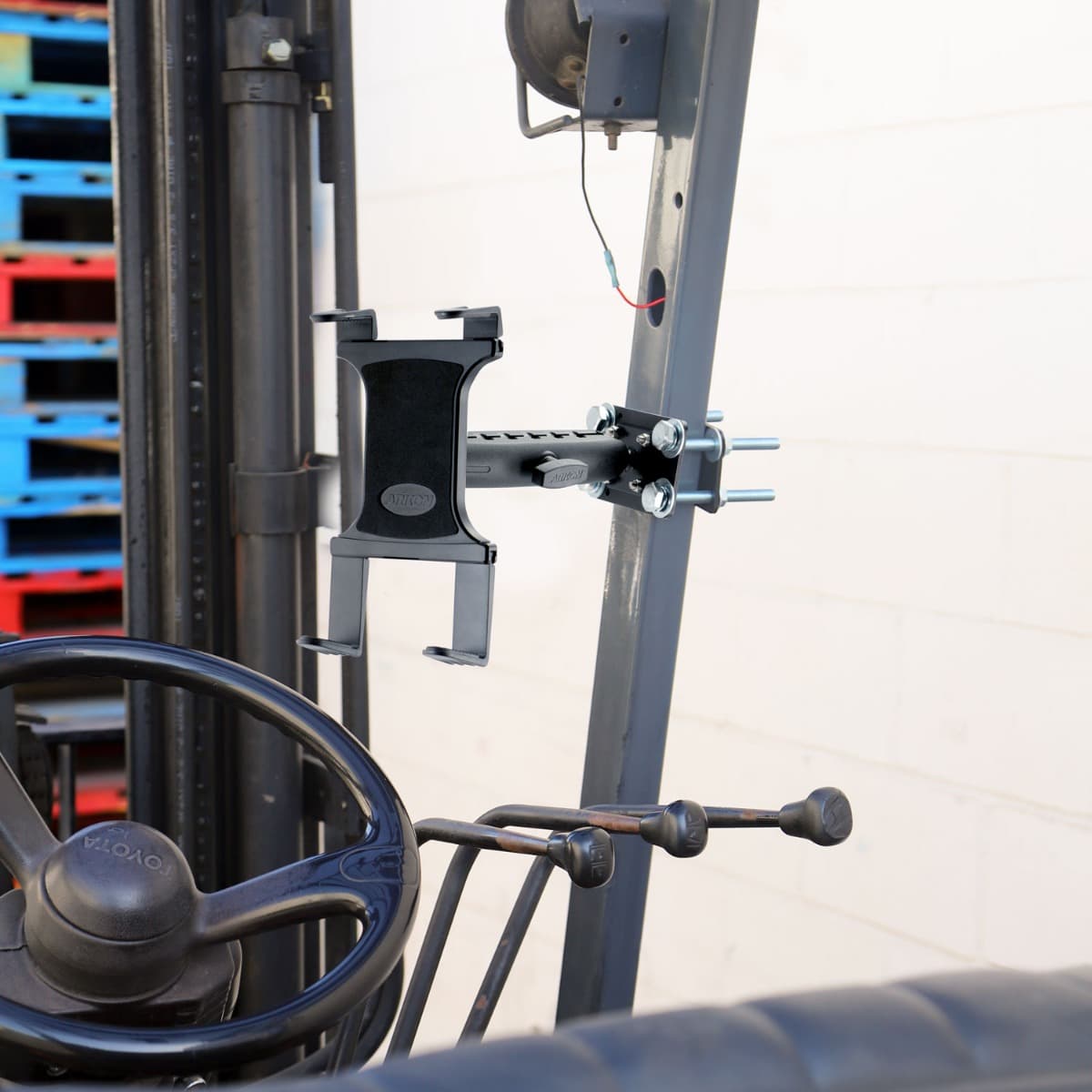 Arkon 7.25 inch Metal Robust Forklift Front Guard Slim-Grip® Tablet Mount