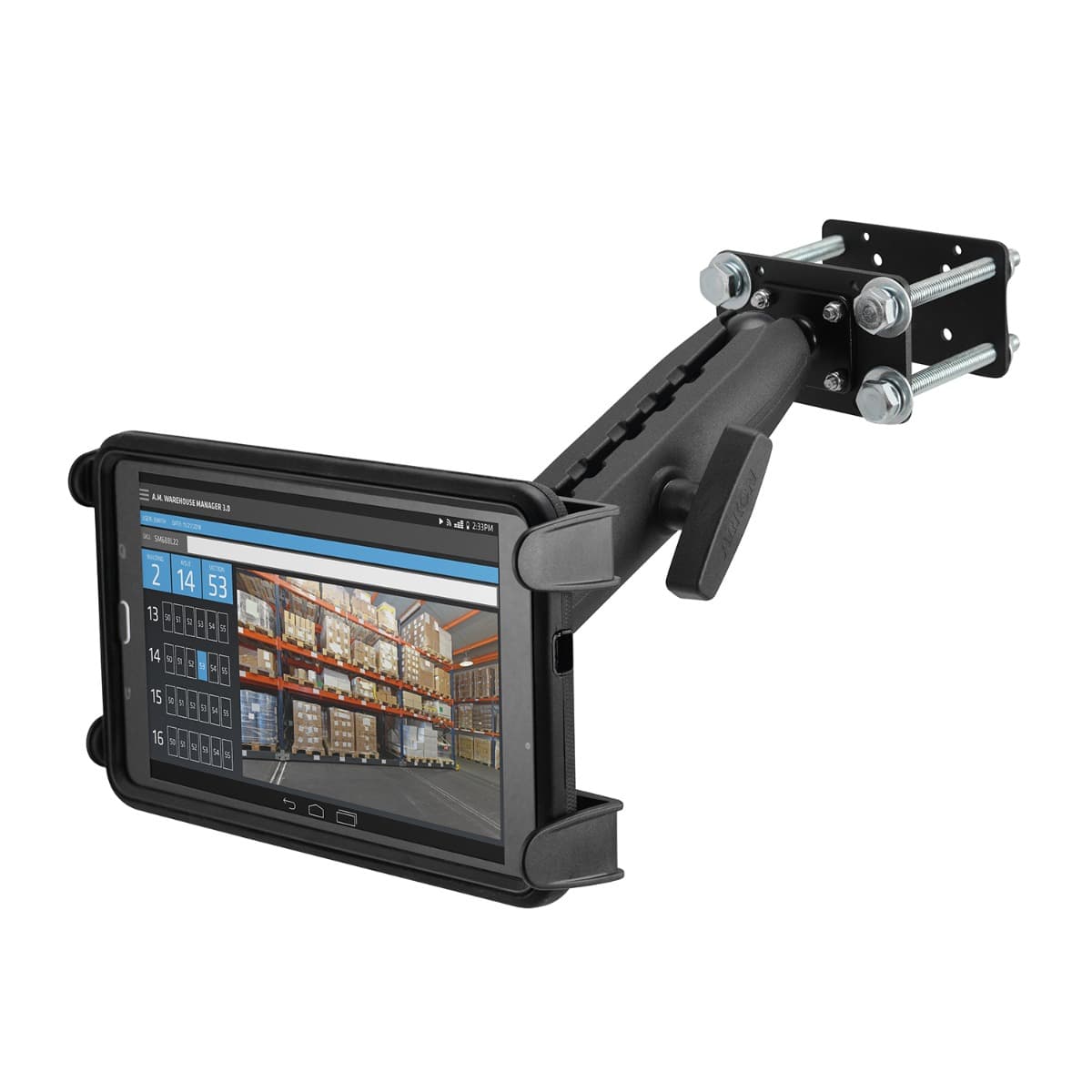 Arkon 10.25 inch Metal Robust Forklift Front Guard Slim-Grip® Tablet Mount
