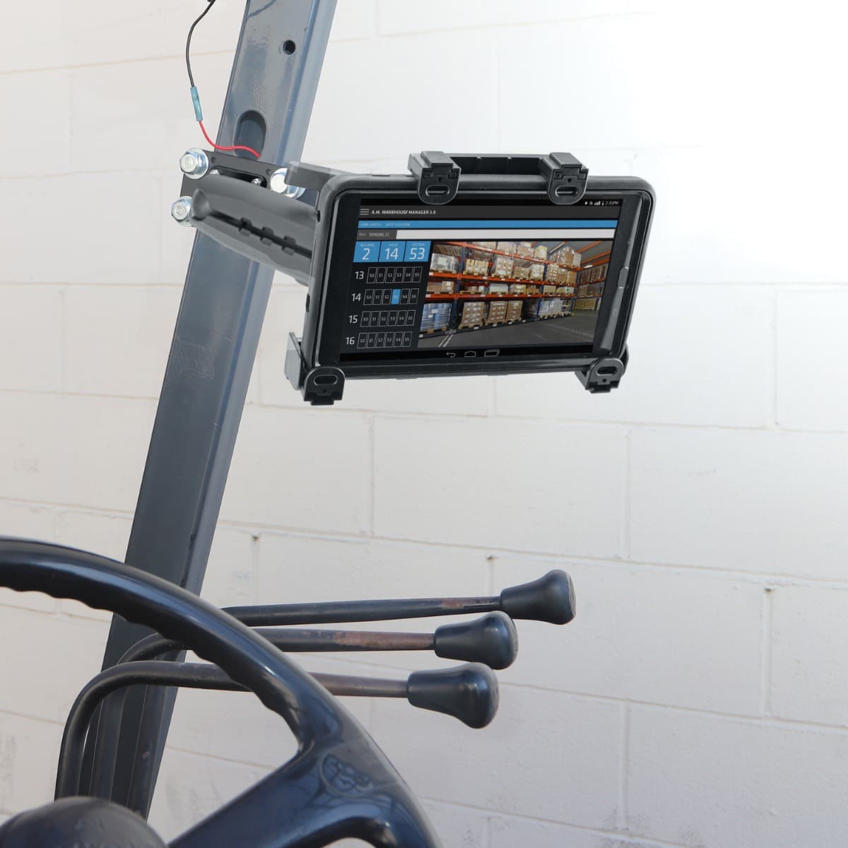 Arkon 10.25 inch Metal Robust Locking Forklift Pillar Tablet Mount