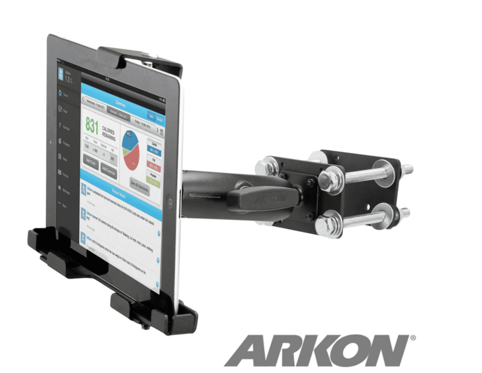 Arkon 7 inch Robust™ Locking Forklift Front Guard Tablet Mount