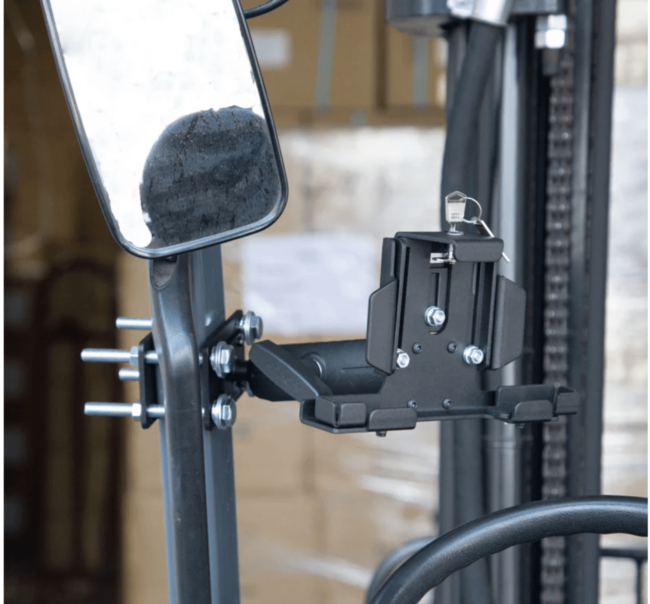 Arkon 7 inch Robust™ Locking Forklift Front Guard Tablet Mount