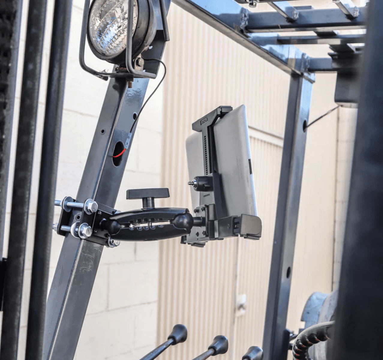 Arkon 7 inch Robust Plastic Locking Forklift Front Guard Tablet Mount