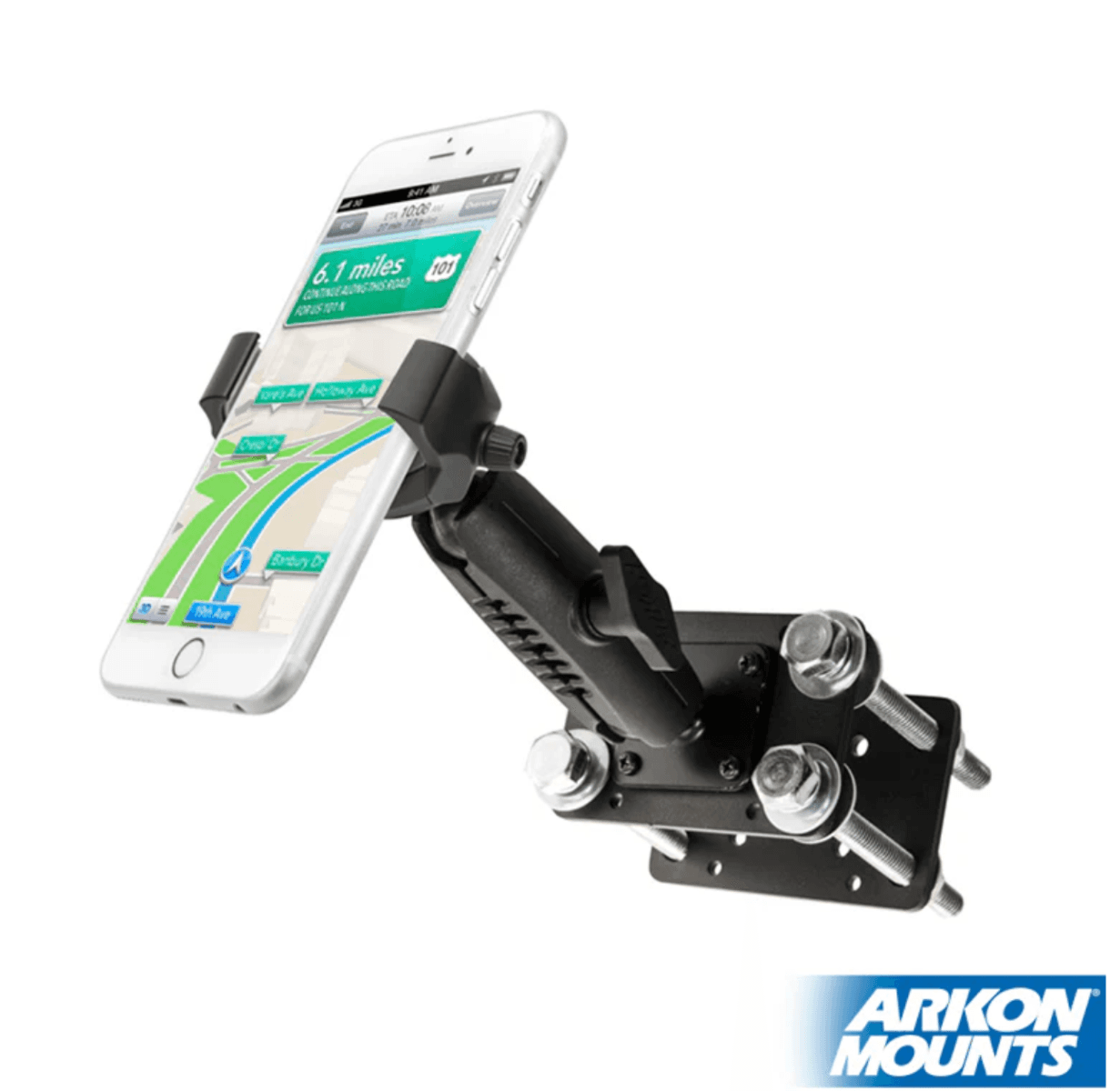 Arkon 5-inch RoadVise® Ultra Forklift Front Guard Guard Bracket Phone and Tablet Mount