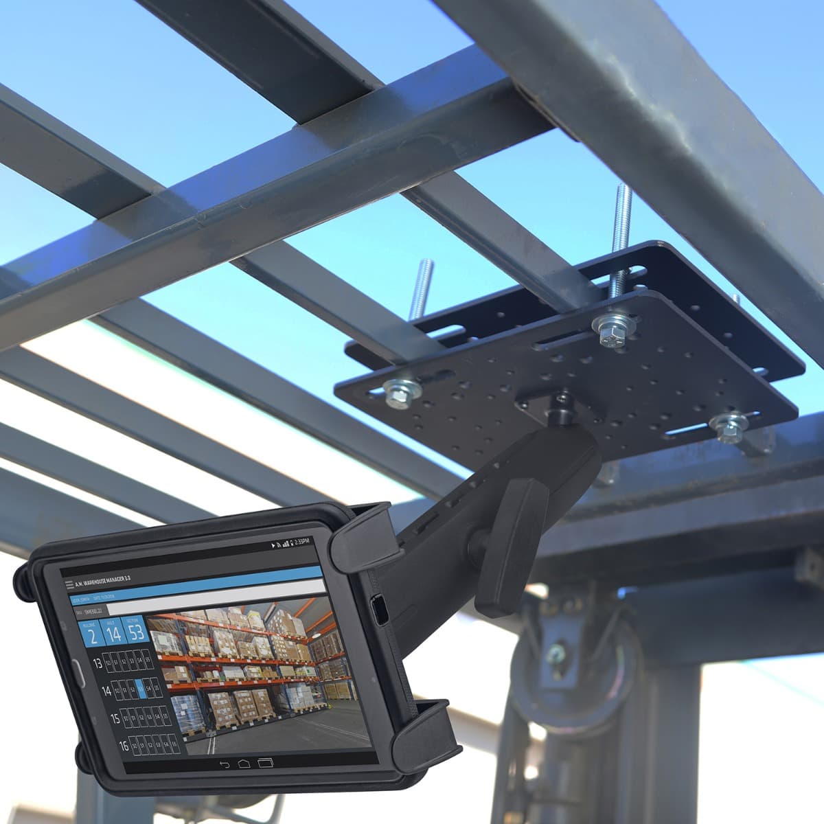 Arkon 38mm Metal Robust Forklift Slim-Grip® Tablet Mount