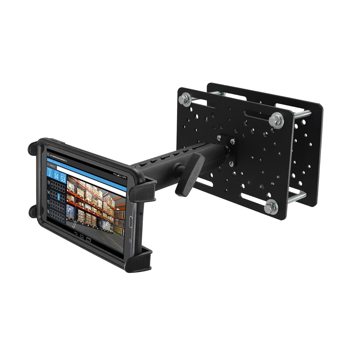 Arkon 38mm Metal Robust Forklift Slim-Grip® Tablet Mount