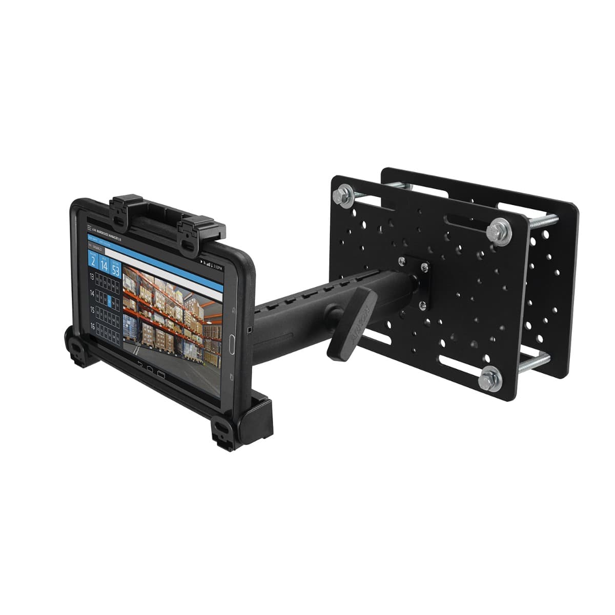 Arkon 38mm Metal Robust Locking Forklift Tablet Mount