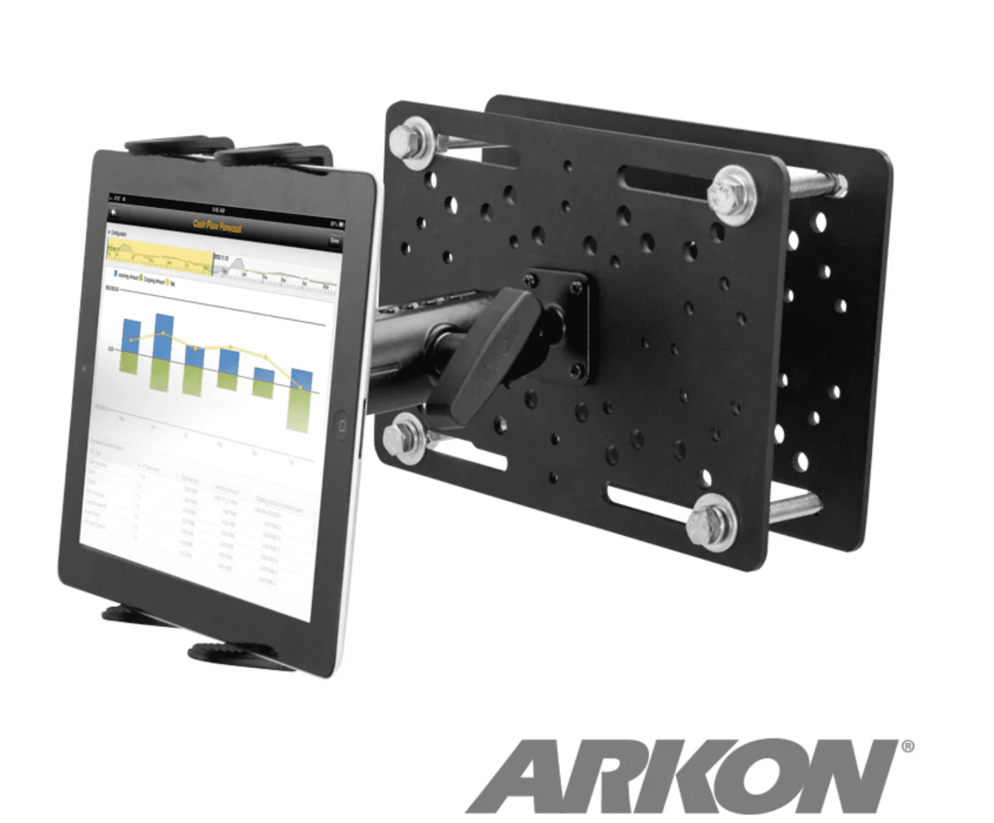 Arkon 38mm Robust Forklift Slim-Grip® Tablet Mount