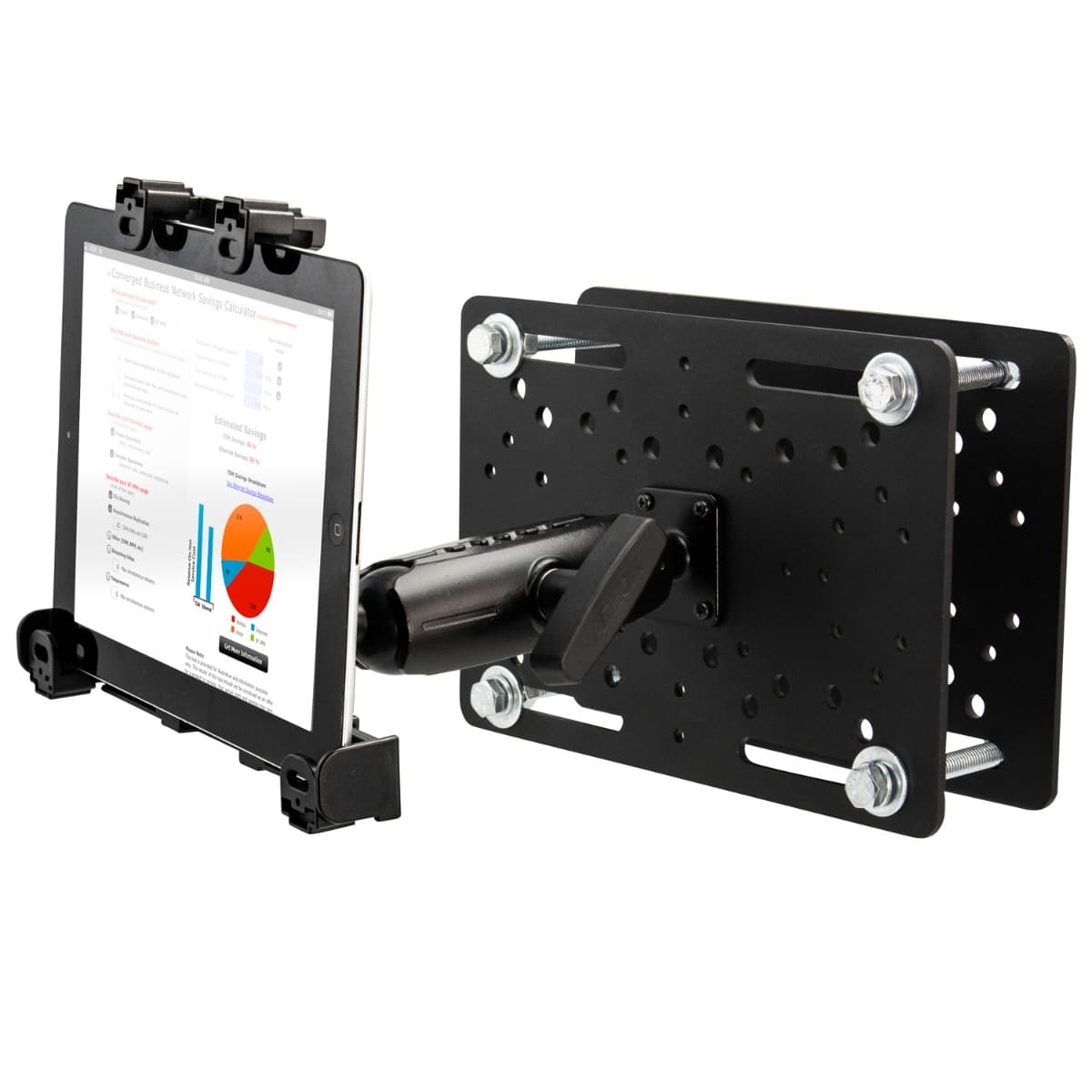 Arkon 38mm Robust Plastic Forklift Locking Tablet Mount