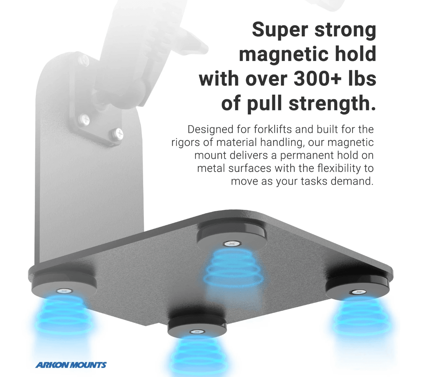 Arkon SteadyMag™ Magnetic Mount System with RoadVise® Ultra Phone Holder