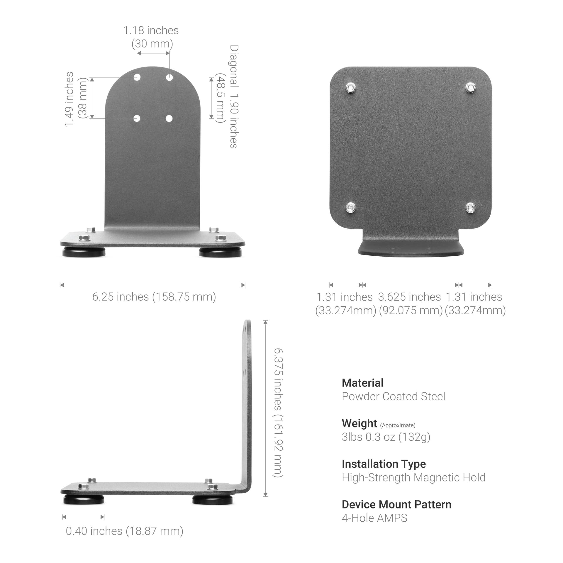 Arkon SteadyMag™ Magnetic Mount System with Slim-Grip® Tablet Holder