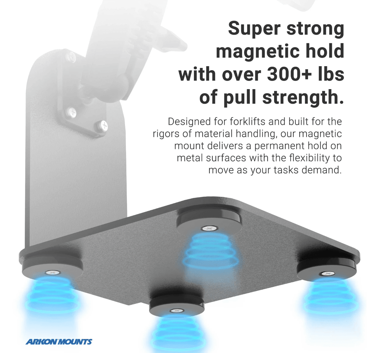 Arkon SteadyMag™ Magnetic Mount System with Locking Tablet Mount