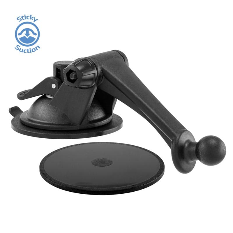 Arkon Garmin Nuvi Mount Flat Surface Sticky Suction Mount Bundle