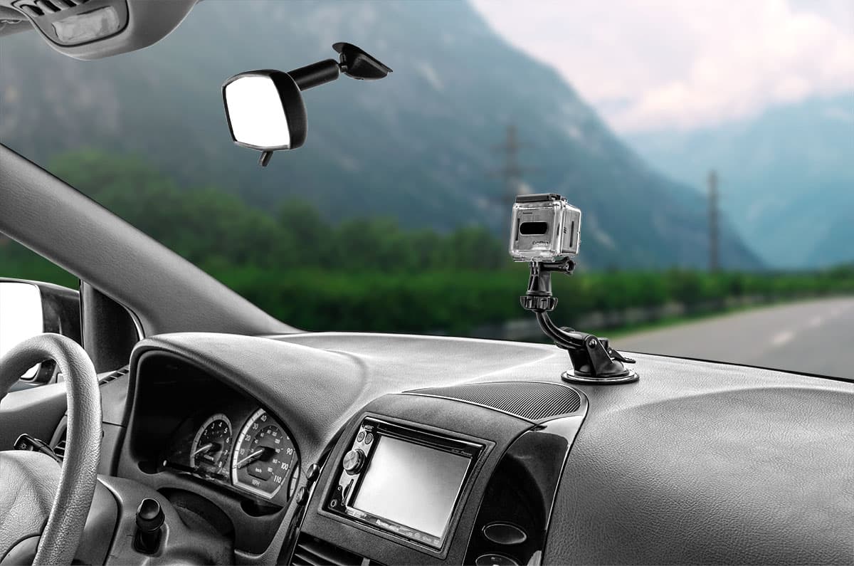 Arkon Windshield or Dashboard Mount for Go Pro