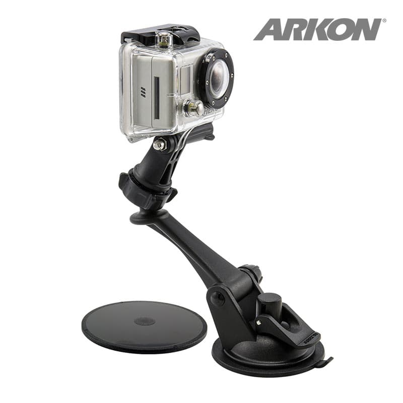 Arkon GoPro Mount Sticky Suction Mount with Adjustment Knob for GoPro HERO