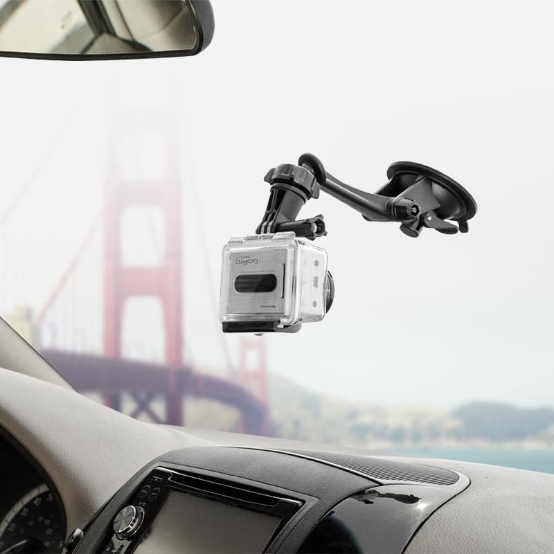 Arkon GoPro Mount Sticky Suction Mount with Adjustment Knob for GoPro HERO