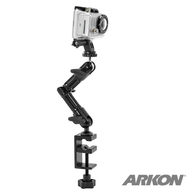 Arkon GoPro Mount - Heavy-Duty C-Clamp Mount with GoPro Head