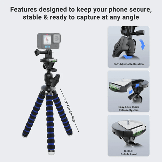 Arkon Flexible 11" Tripod for GoPro HERO Action Cameras