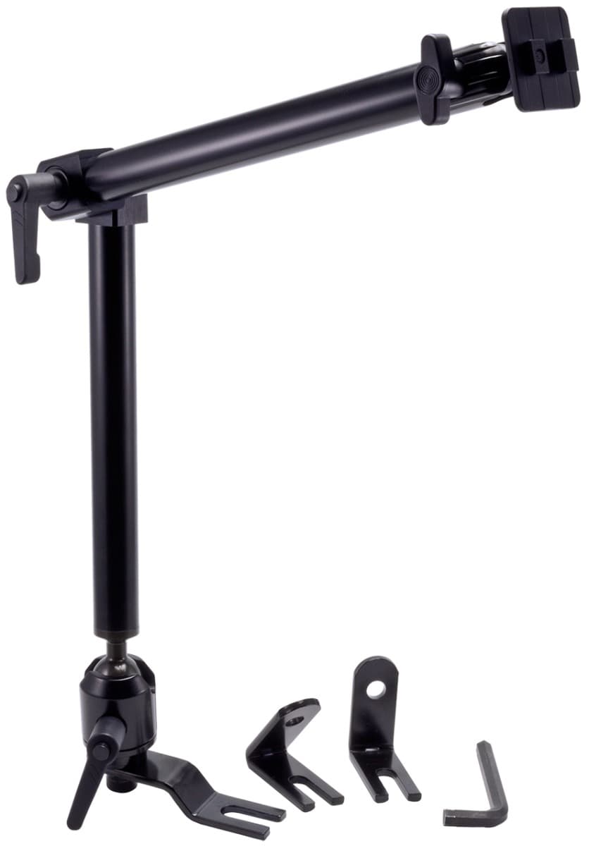 Arkon Heavy Duty Pedestal 22in Aluminum Mounting Pedestal with Adjustable Center Joint Seat Rail / Bolt Base