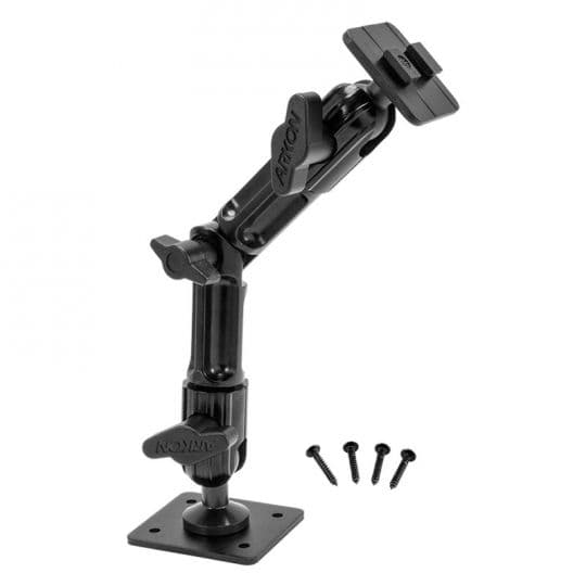 Arkon Heavy Duty Pedestal 8in Aluminum Mounting Pedestal Multi Angle, AMPS to 2T Mounting Head