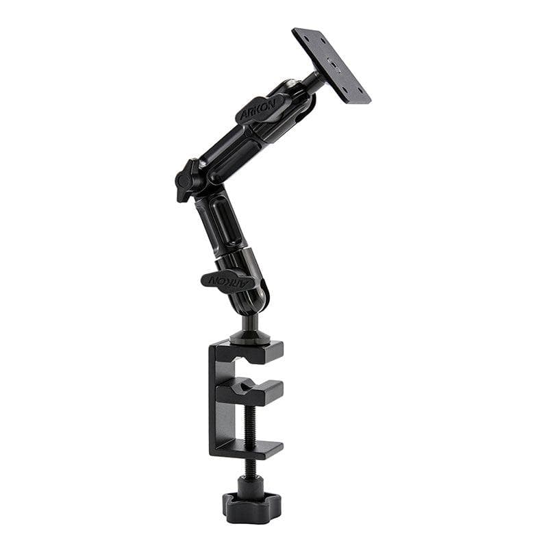 Arkon Heavy-Duty Multi-Angle 4-Hole AMPS Clamp Mount with 8 inch Arm