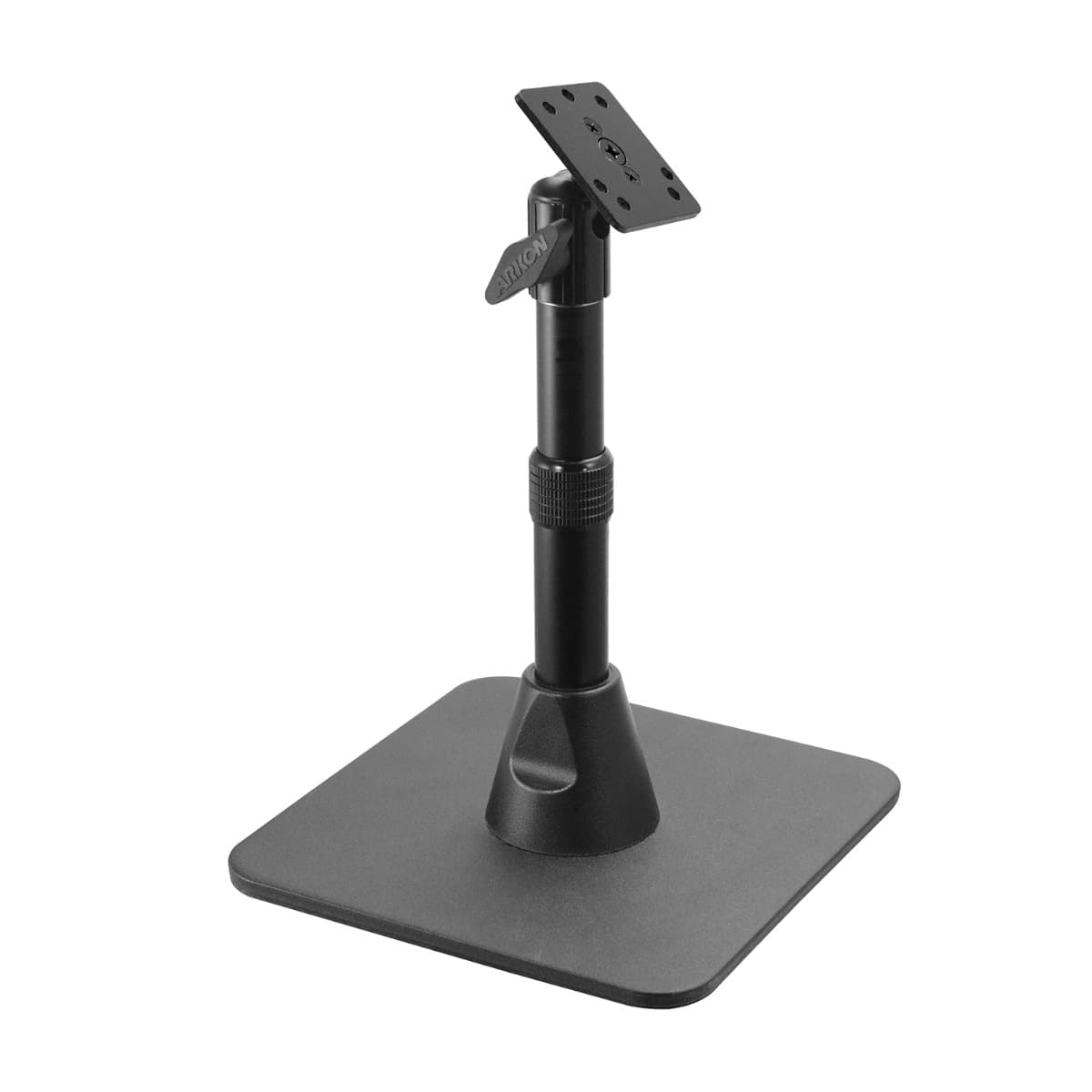 Arkon Heavy Duty Pedestal Weighted Base w/ Telescoping 7.5in to 9.75in Height Adjustable Shaft & AMPS Head