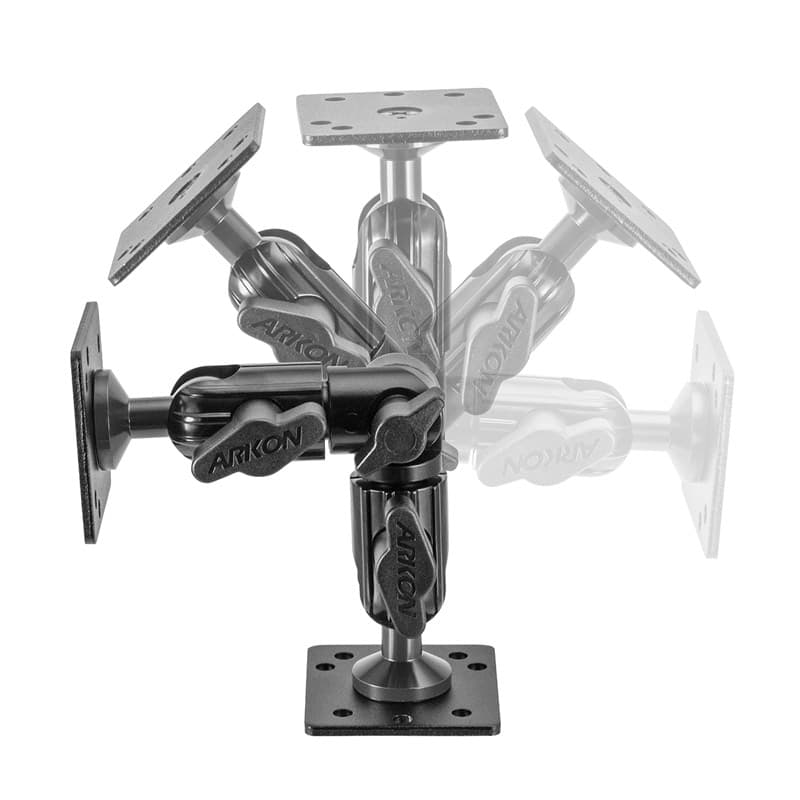 Arkon 6in Aluminum Multi-Angle Pedestal with Metal AMPS Head and Base
