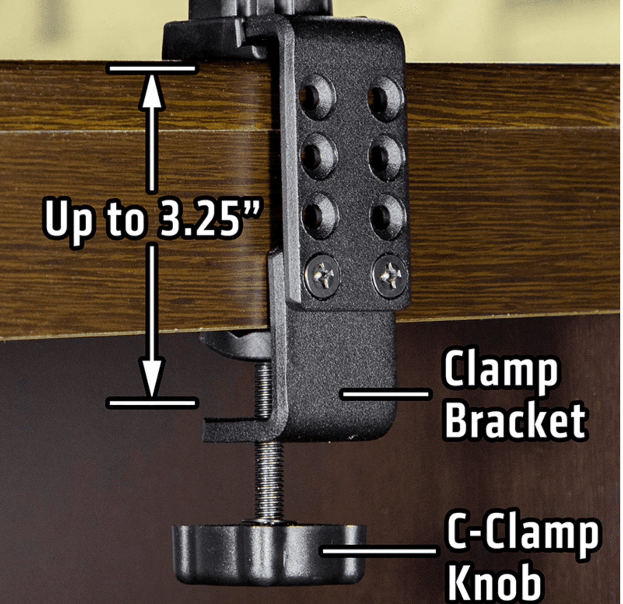Arkon Clamp Base Upgrade - Optional Clamp Base for Pro Stand