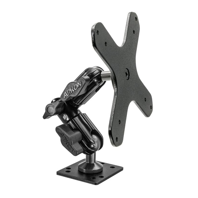 Arkon Heavy-Duty Multi-Angle Drill-Base Mounting Pedestal for VESA 75/VESA 100 Compatible Devices