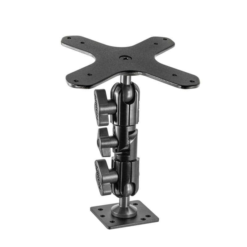 Arkon Heavy-Duty Multi-Angle Drill-Base Mounting Pedestal for VESA 75/VESA 100 Compatible Devices