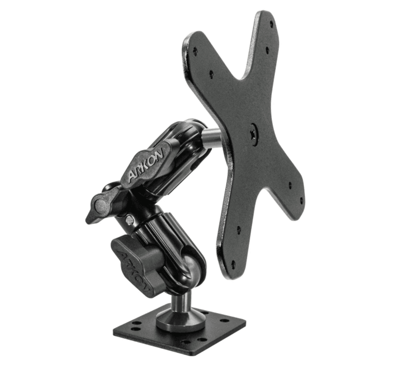 Arkon Heavy-Duty Multi-Angle Drill-Base Mounting Pedestal for VESA 75/VESA 100 Compatible Devices