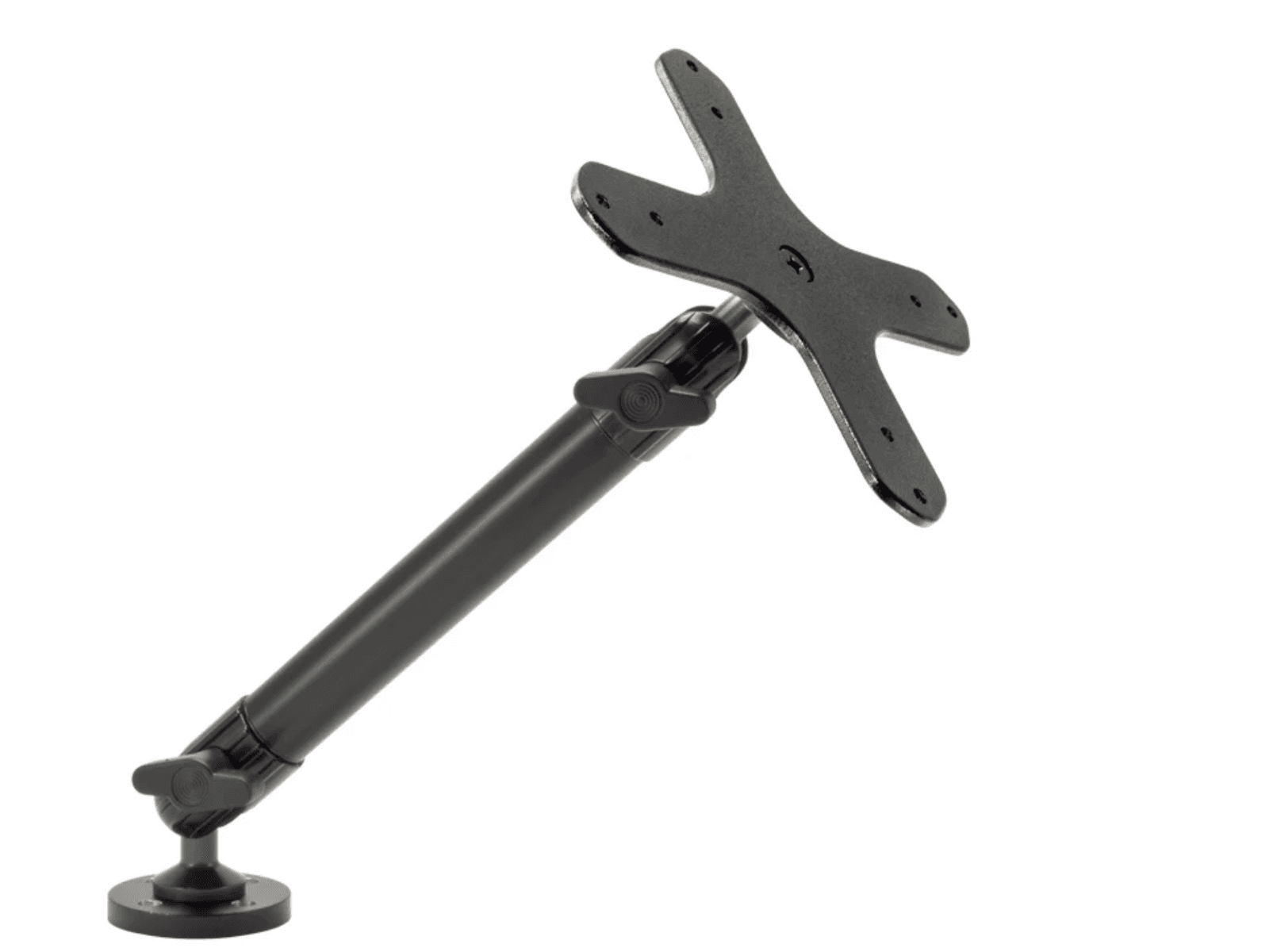 Arkon Heavy-Duty VESA 75/VESA 100 Compatible Drill-Base Mounting Pedestal with 10-inch Arm