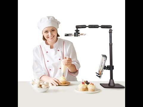 Arkon Kitchen Desk Table Stand for PeriArtists Cooking Baking Crafting Scopes
