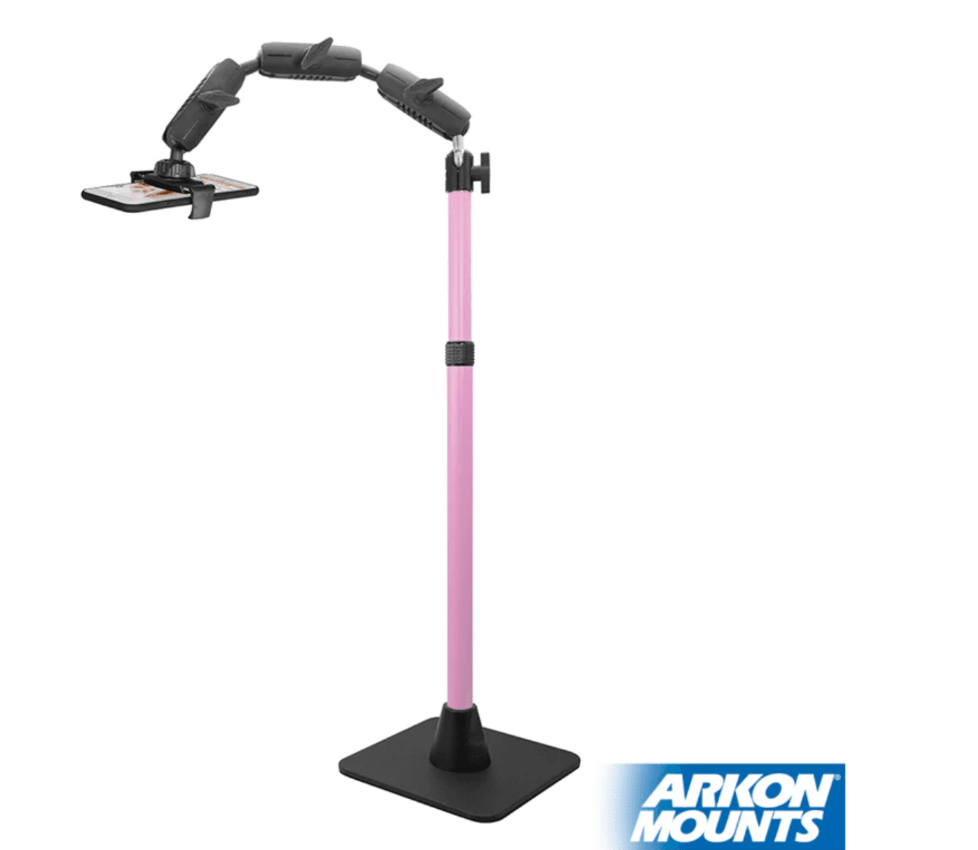 Arkon Remarkable Creator™ Pro Mount for Phone or Camera with Pink Extension Pole