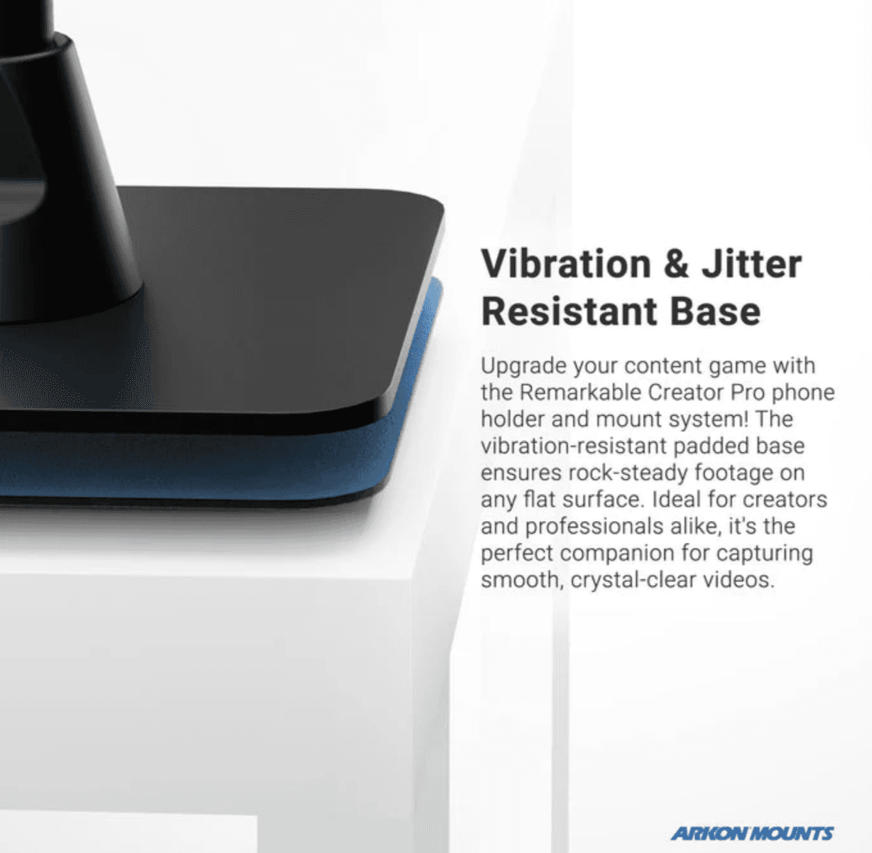 Arkon Remarkable Creator™ Pro Mount for Phone or Camera with Teal Extension Pole