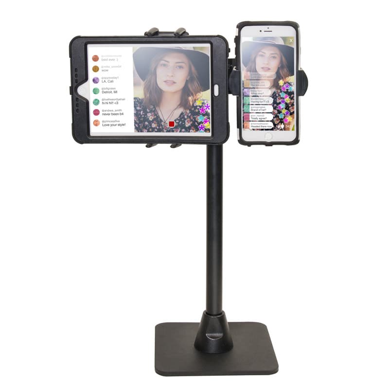 Arkon TW Broadcaster Combo Midsize Tablet and Phone 29-inch Stand Holder for Live Streaming