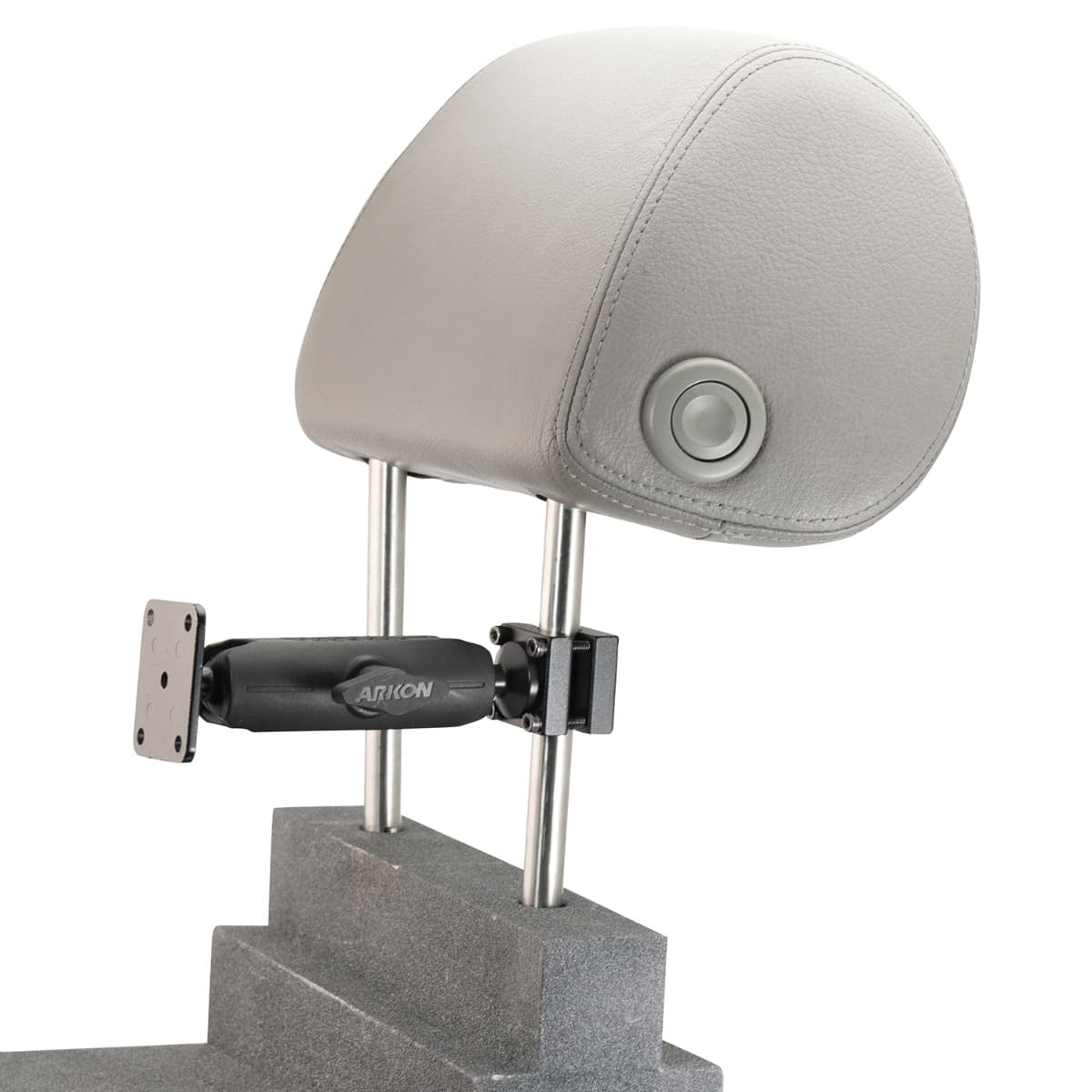 Arkon Robust Car Headrest Mount Pedestal with 4-Hole AMPS Head