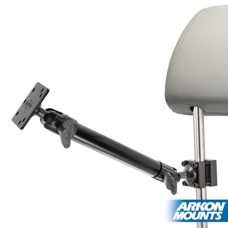 Arkon Heavy-Duty Headrest Mount with 10 inch Arm - 4-Hole AMPS Compatible